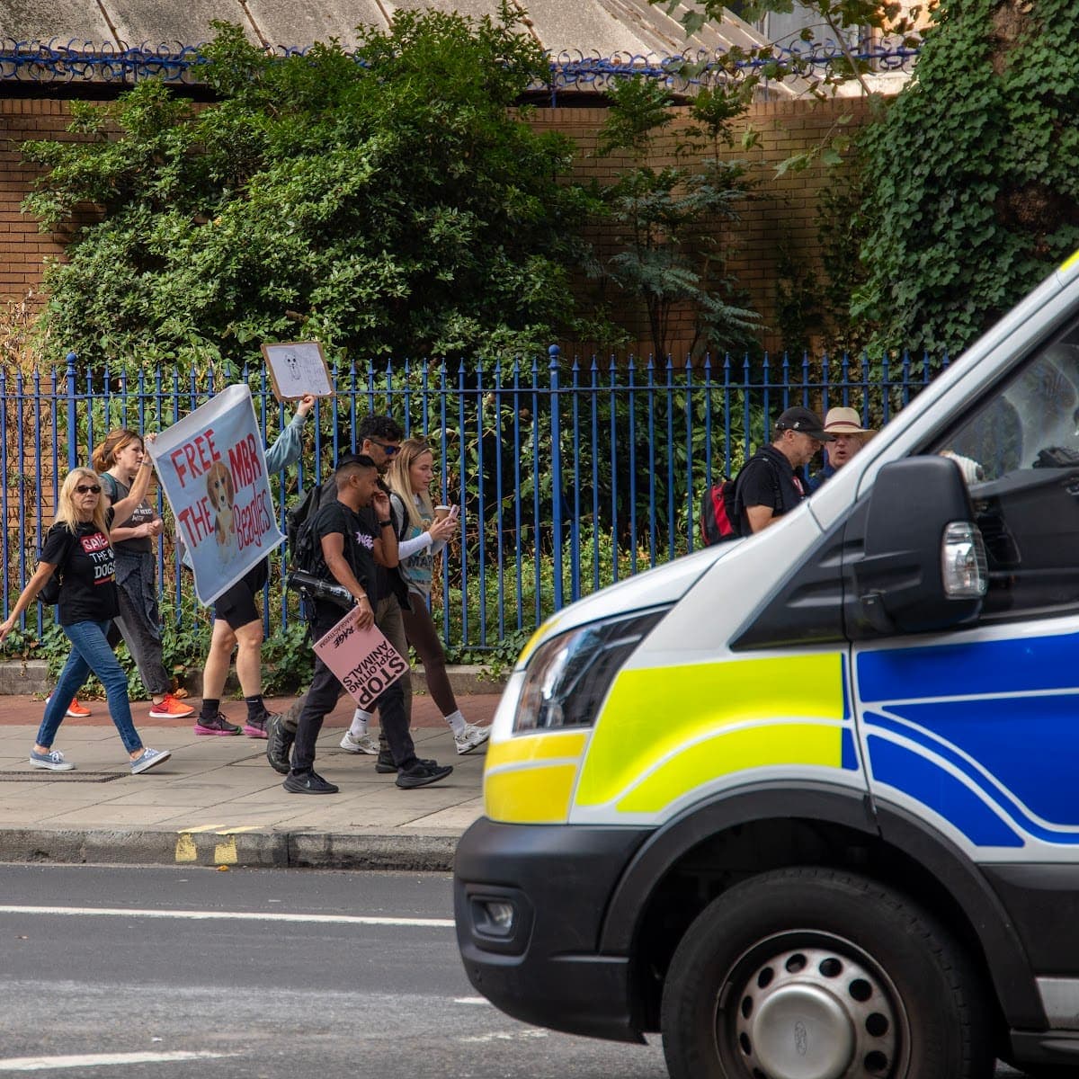 London march — photograph by Vegan Photographs