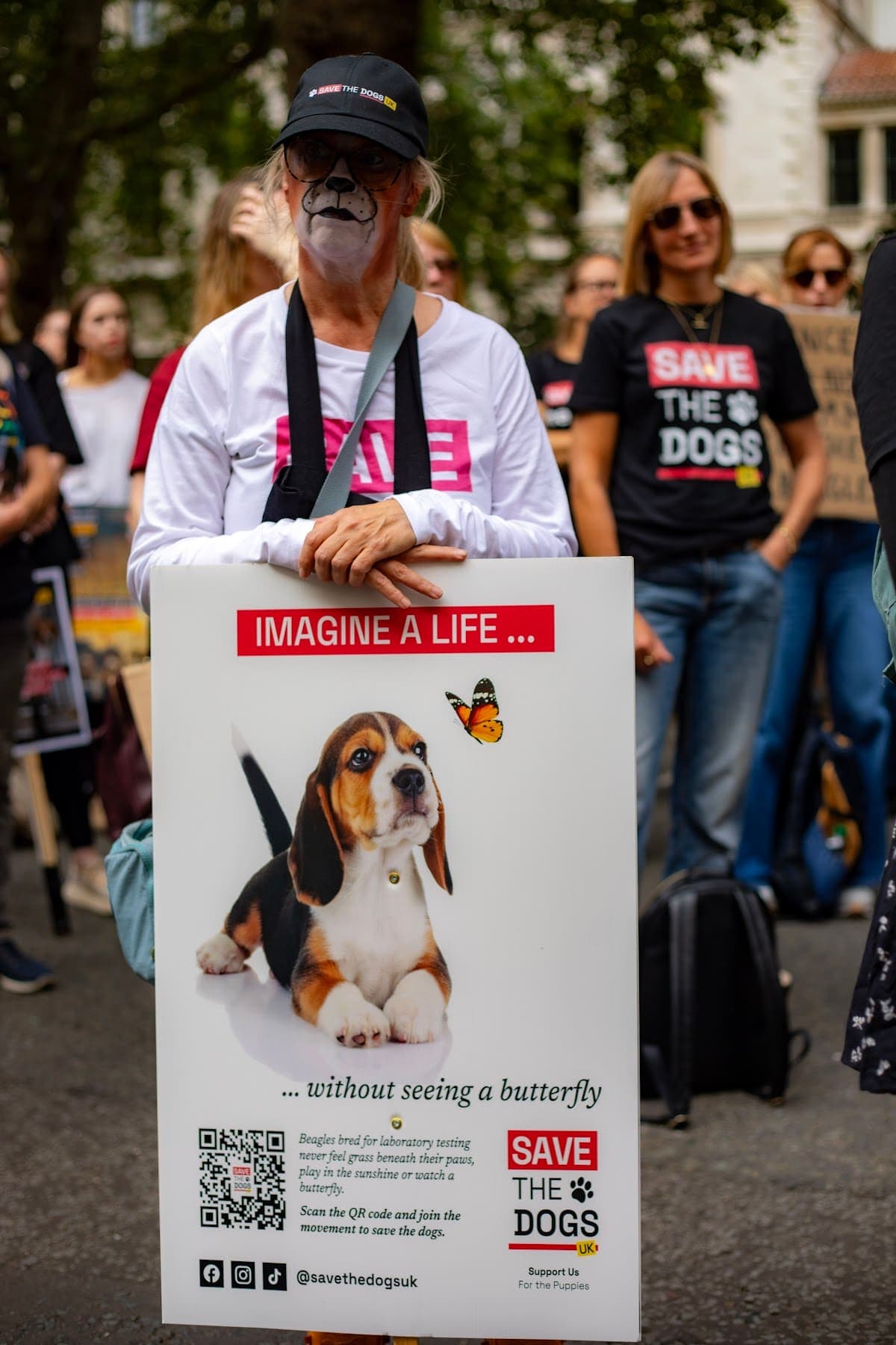 London march — photograph by Vegan Photographs