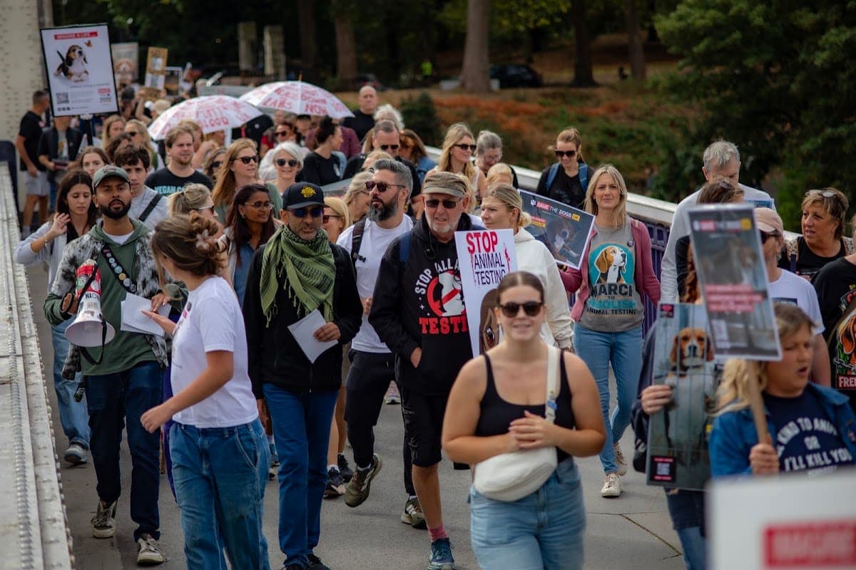 London march — photograph by Vegan Photographs