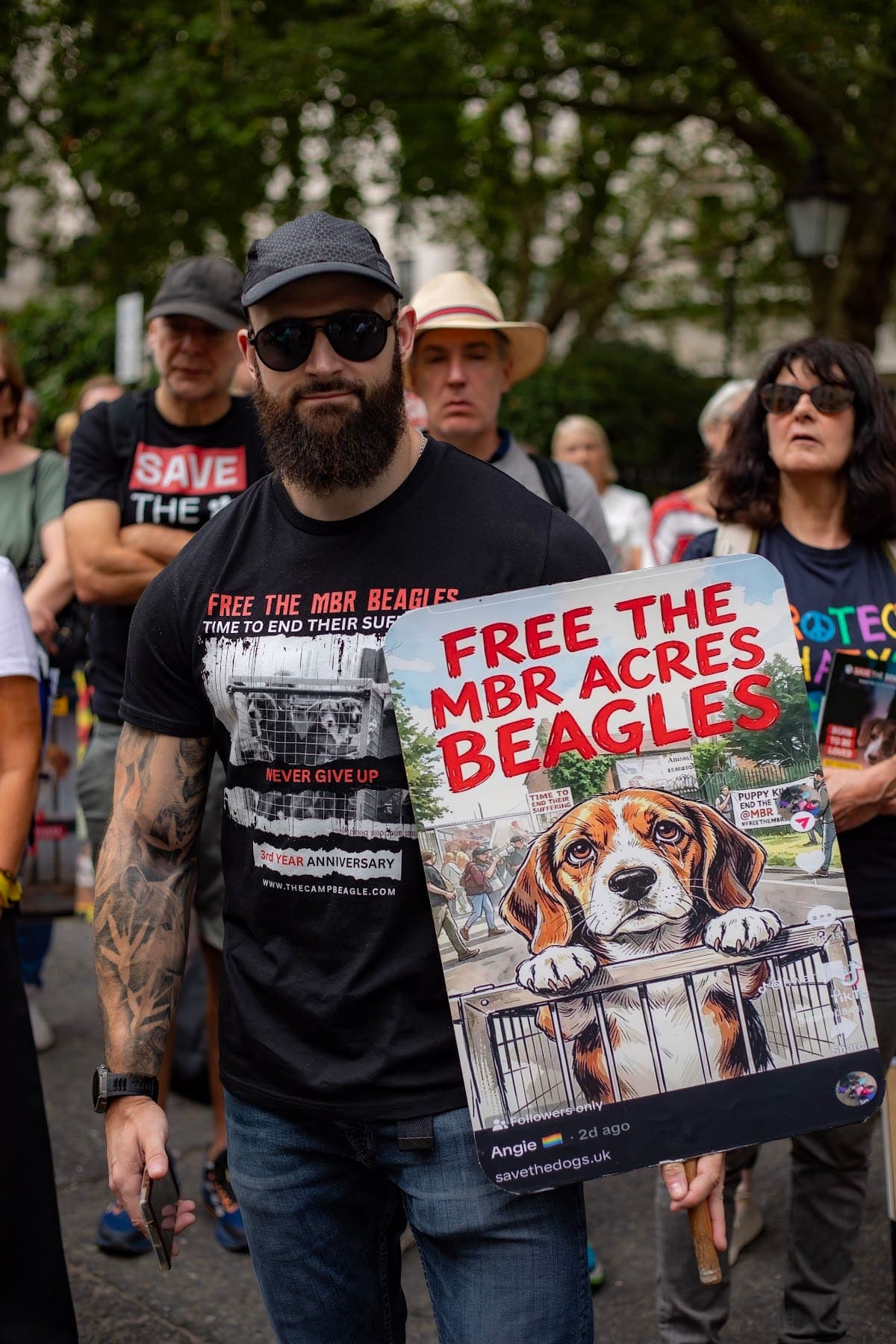 London march — photograph by Vegan Photographs