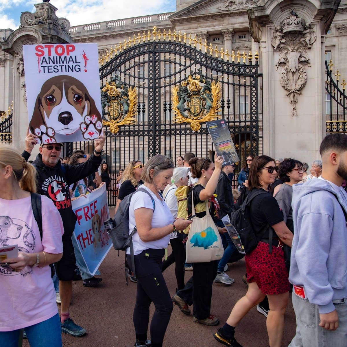 London march — photograph by Vegan Photographs