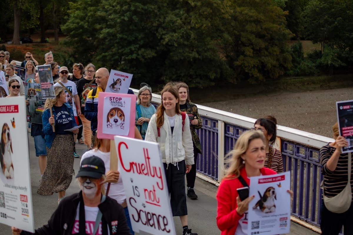 London march — photograph by Vegan Photographs