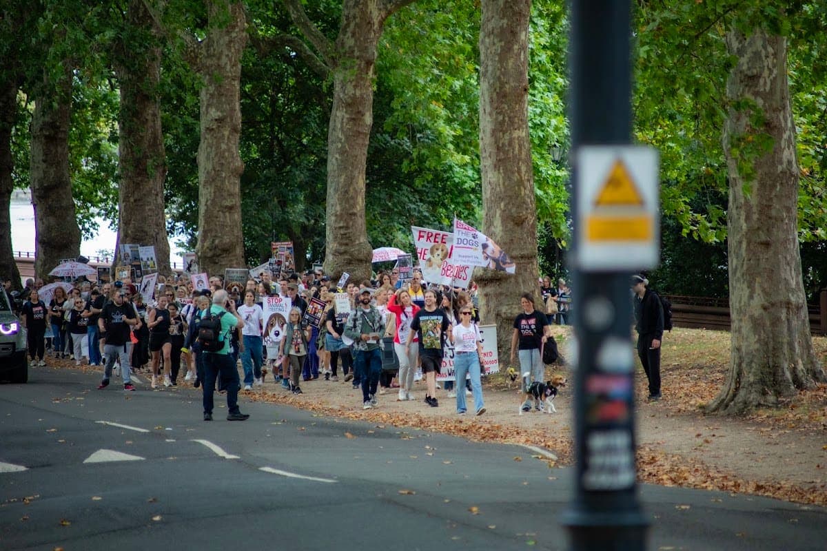 London march — photograph by Vegan Photographs