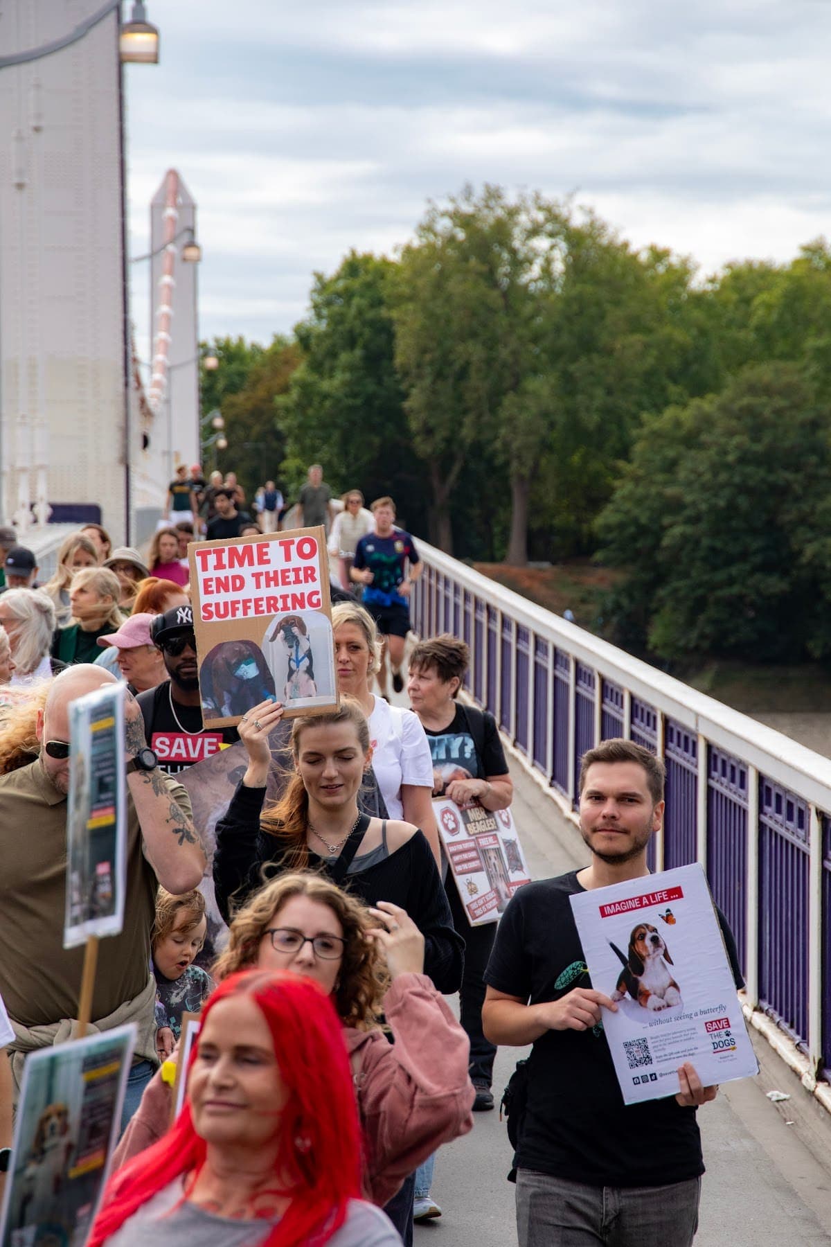 London march — photograph by Vegan Photographs