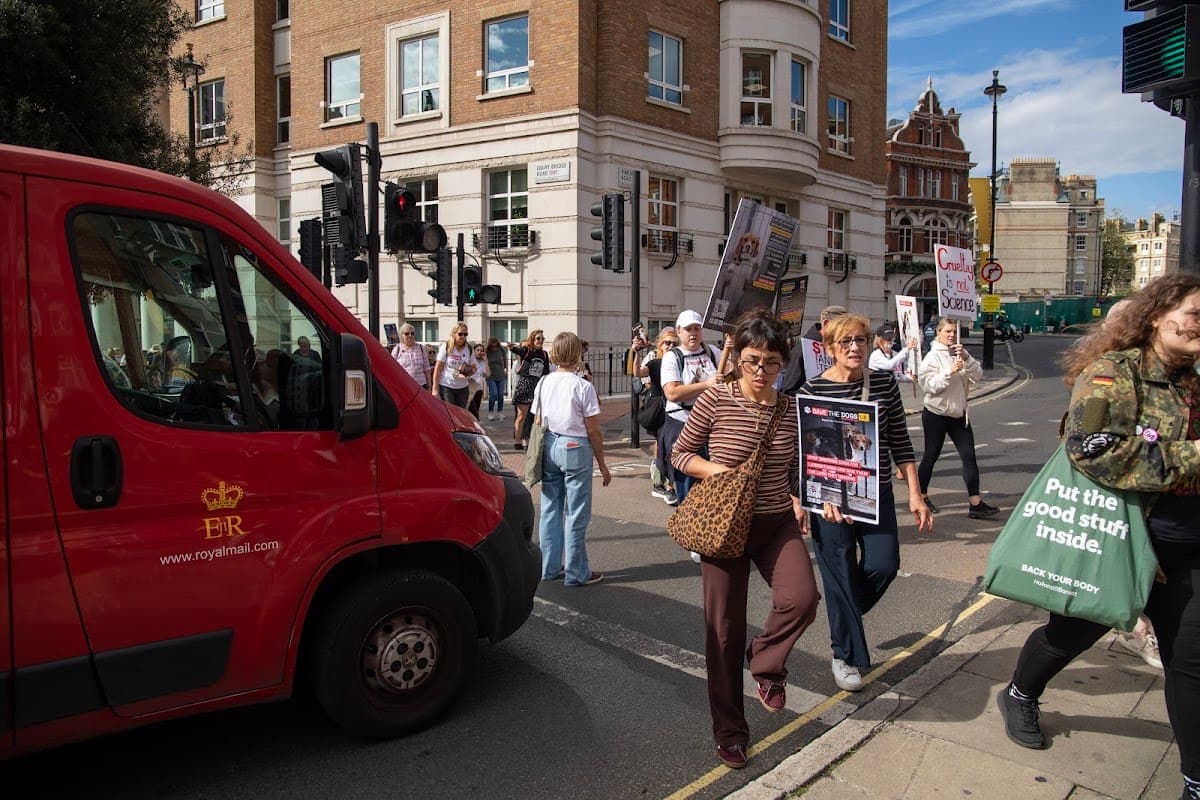 London march — photograph by Vegan Photographs