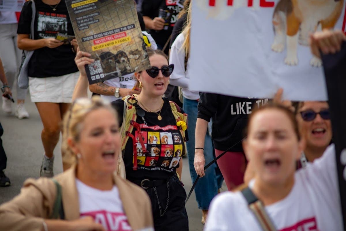 London march — photograph by Vegan Photographs